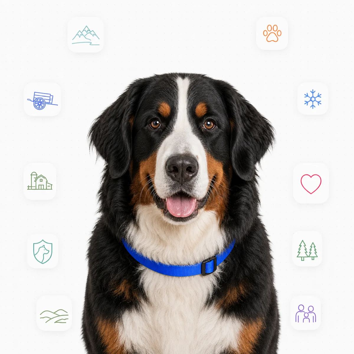 Bernese Mountain Dog portrait