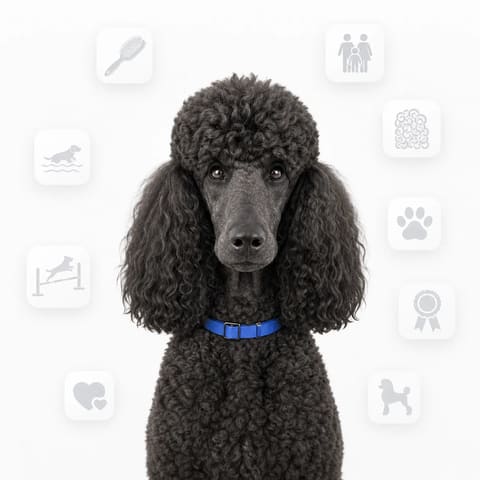 Poodle (Standard) portrait